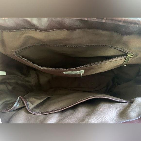 Coldwater Creek Brown and Dark Brown Woven Tote - Picture 5 of 9